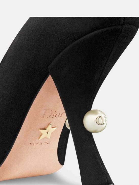 Dior Shoes - Christian Dior Tribales Pumps Black Suede Pearl Heel EU 39 Worn Once